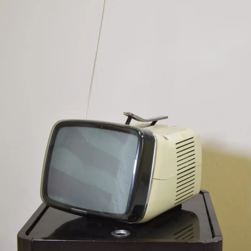 Pamono Brionvega Tv Algol 11 by Marco Zanuso Richard Sapper, 1960s> Electronics