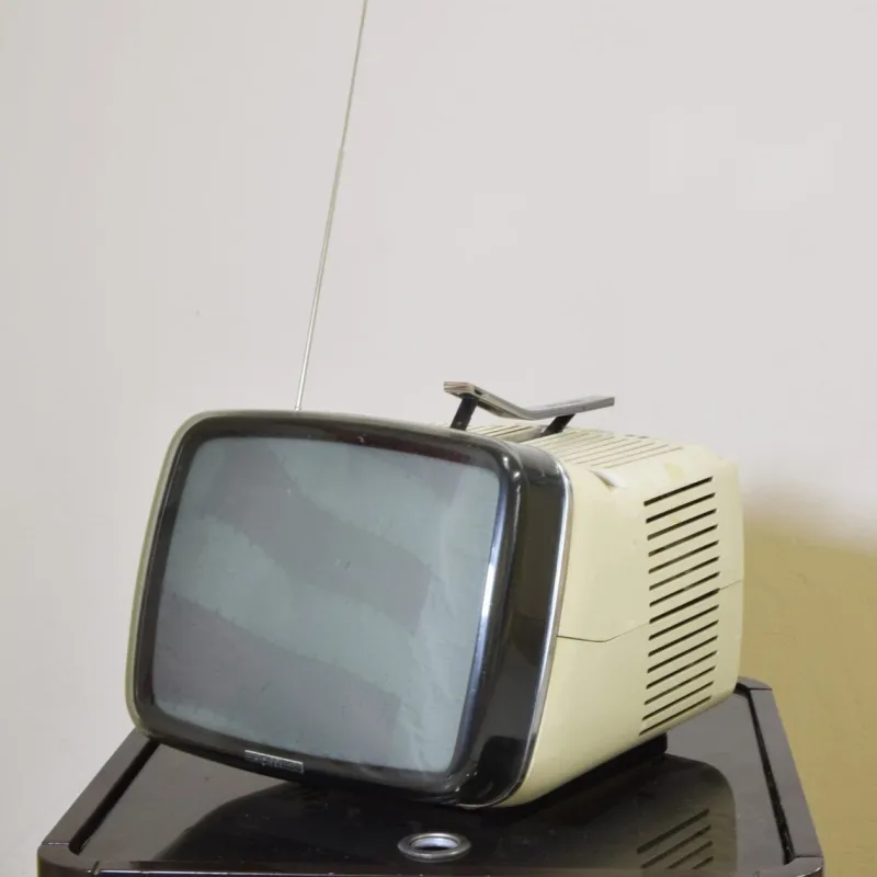 Pamono Brionvega Tv Algol 11 by Marco Zanuso Richard Sapper, 1960s> Electronics