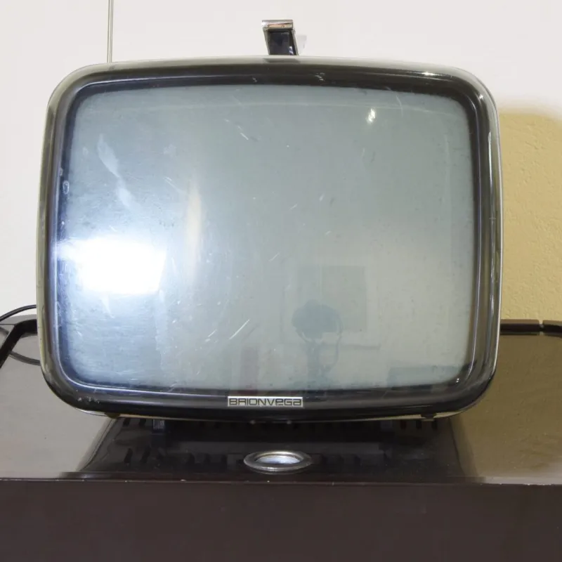 Pamono Brionvega Tv Algol 11 by Marco Zanuso Richard Sapper, 1960s> Electronics