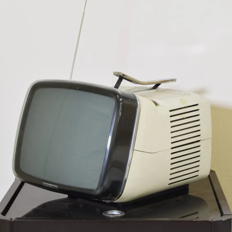 Pamono Brionvega Tv Algol 11 by Marco Zanuso Richard Sapper, 1960s> Electronics