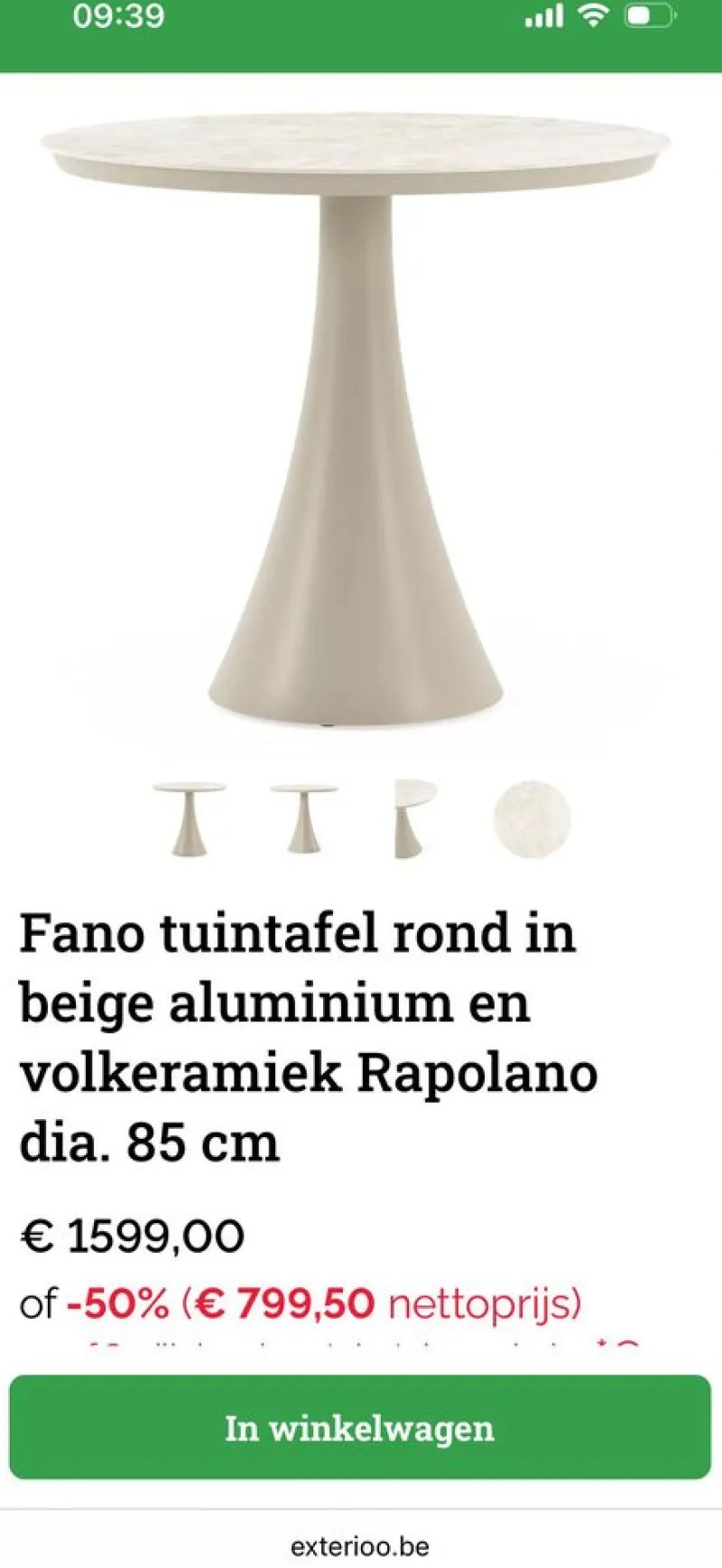 Pamono Bristol Fano Garden Table> Garden Tables