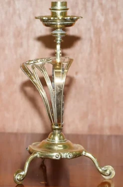 Pamono British Army Sword Handle Candlesticks from Benham & Froud VR, 1905, Set of 2><noscript><img width=