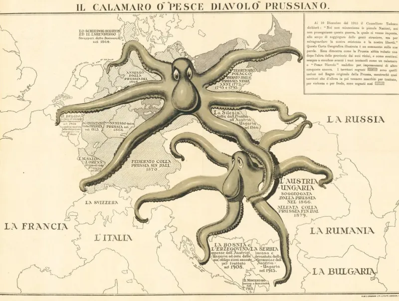 Pamono British WWI Propaganda Poster for Italian Readers, 1890s> Posters