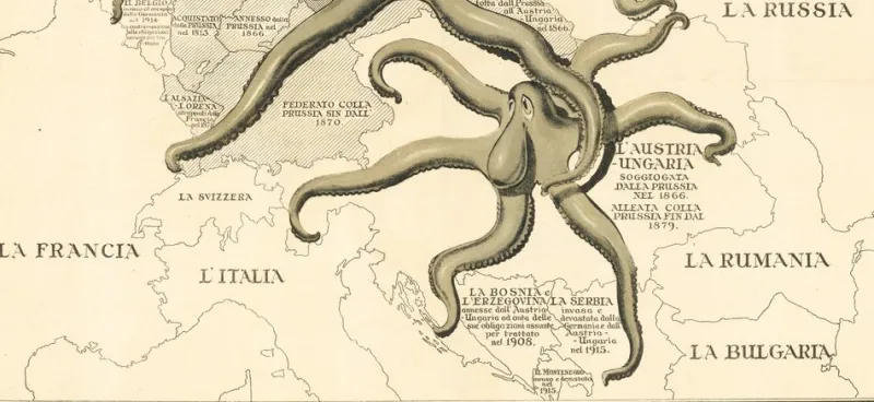 Pamono British WWI Propaganda Poster for Italian Readers, 1890s> Posters
