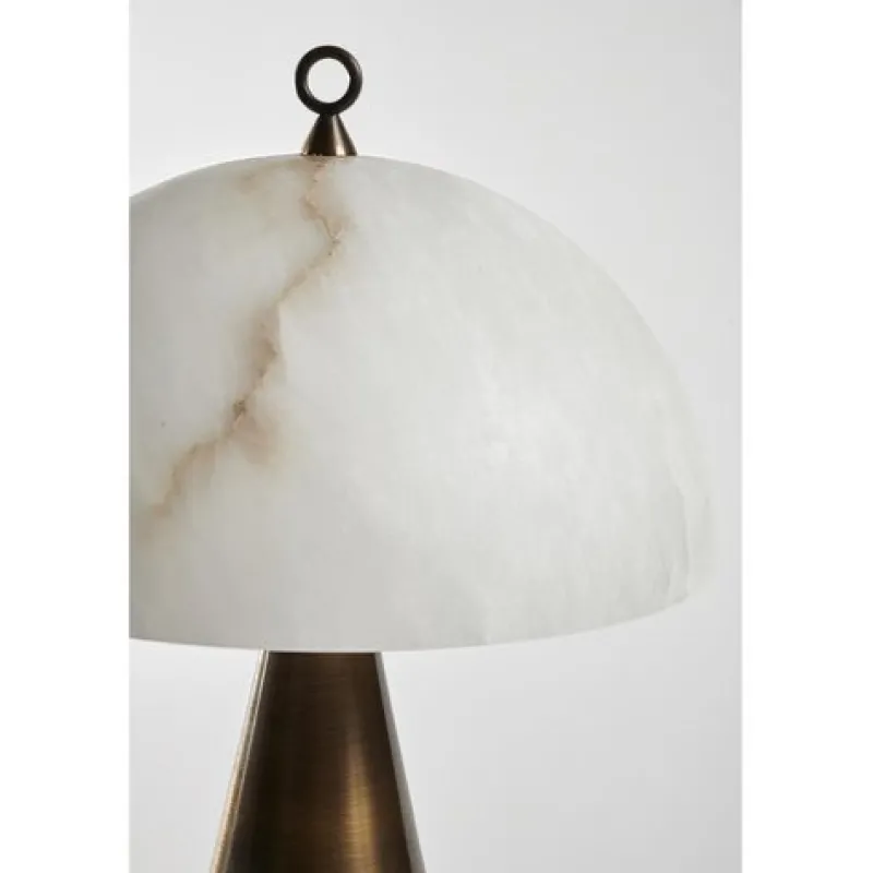 Clearance Pamono Bronze and Alabaster Fungotto Table Lamp by Matlight Milano