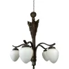 New Pamono Bronze Art Deco Hanging Lamp, 1930s
