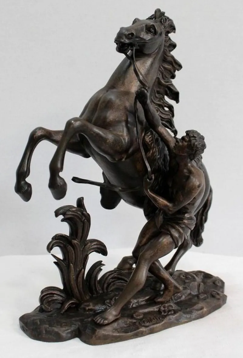 Pamono Bronze Cheval de Marly after G. Coustou, 19th Century> Classical|Sculpture