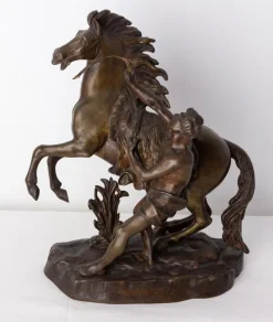 Pamono Bronze Cheval De Marly in the style of Guillaume Coustou, 1930s> Sculpture