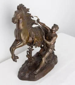 Pamono Bronze Cheval De Marly in the style of Guillaume Coustou, 1930s><noscript><img width=