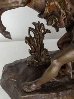 Pamono Bronze Cheval De Marly in the style of Guillaume Coustou, 1930s><noscript><img width=
