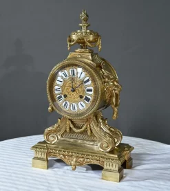Hot Pamono Bronze Clock by G.Philippe for Palais Royal, 1870s