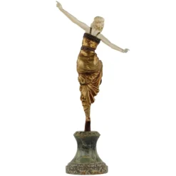 Sale Pamono Bronze Figure of Dancer by Paul Philippe, 1920
