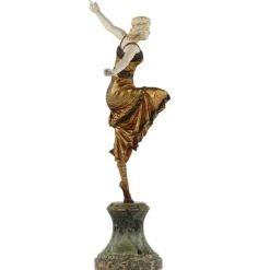 Sale Pamono Bronze Figure of Dancer by Paul Philippe, 1920