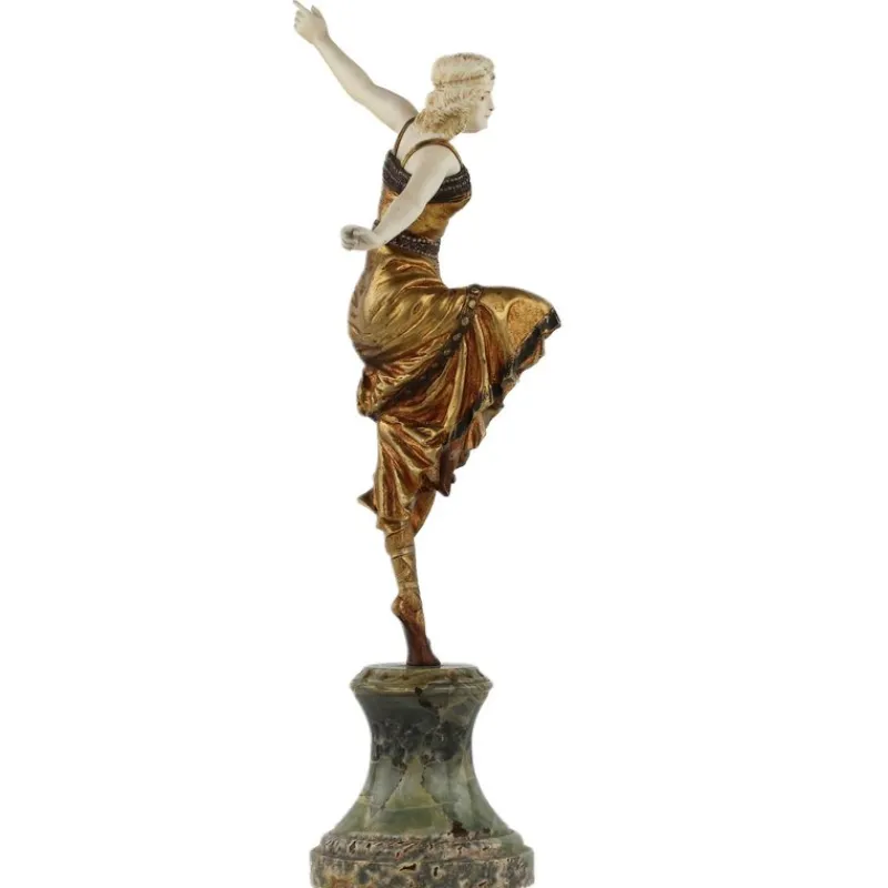 Sale Pamono Bronze Figure of Dancer by Paul Philippe, 1920