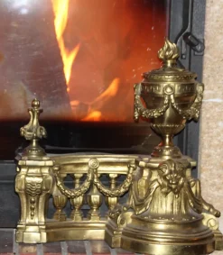 Sale Pamono Bronze Fireplace Tool Set, Set of 8