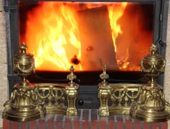 Sale Pamono Bronze Fireplace Tool Set, Set of 8