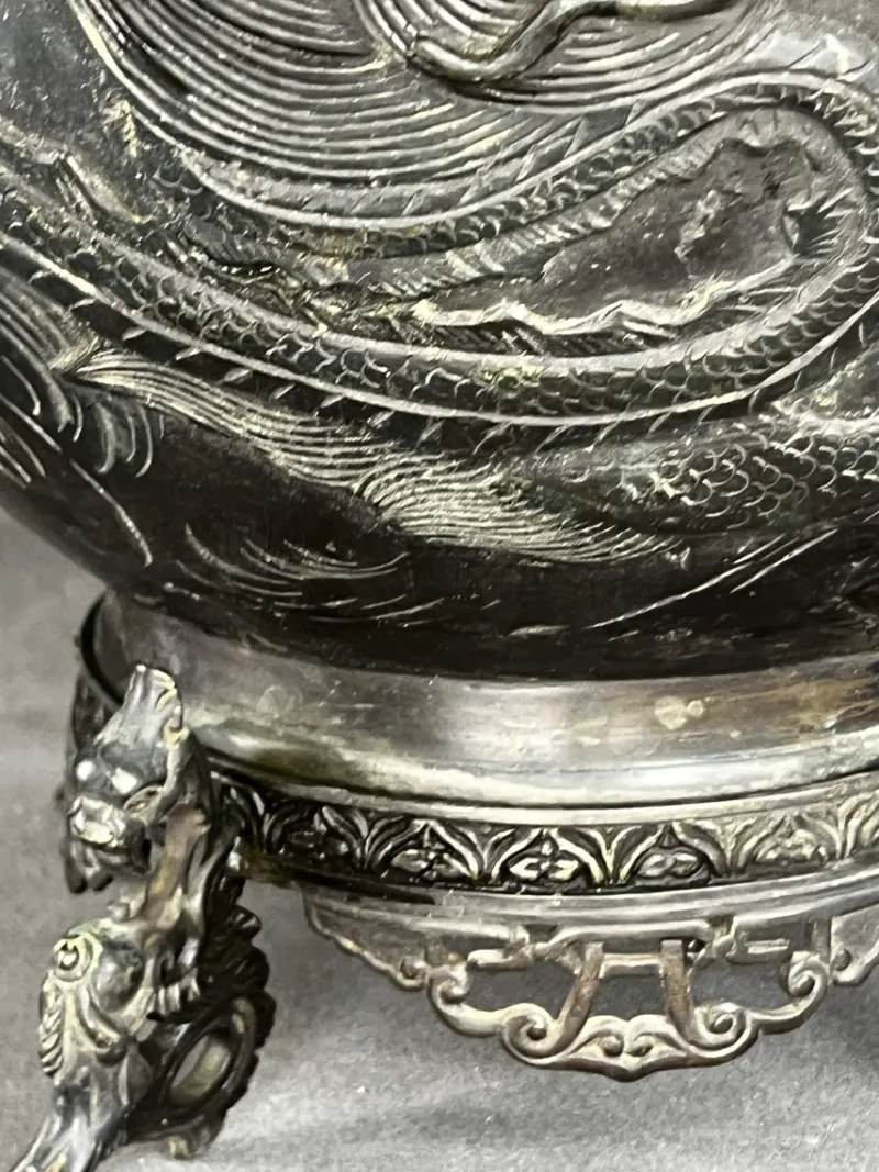 Pamono Bronze Flower Pot, Japan, 1890s> Planters And Jardiniere