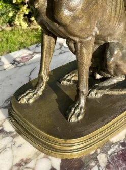 Pamono Bronze Hunting Dog by Ferdinand Pautrot><noscript><img width=