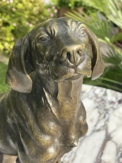 Pamono Bronze Hunting Dog by Ferdinand Pautrot><noscript><img width=