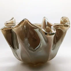 Pamono Bronze Jacketed Fazzoletto Vase, 1980s><noscript><img width=