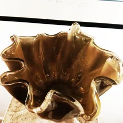 Pamono Bronze Jacketed Fazzoletto Vase, 1980s><noscript><img width=