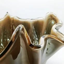 Pamono Bronze Jacketed Fazzoletto Vase, 1980s><noscript><img width=