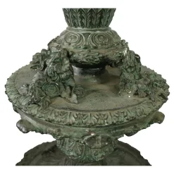 Pamono Bronze Lamps on Marble Base, 1980s, Set of 2><noscript><img width=