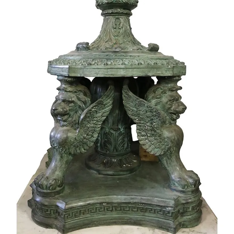 Pamono Bronze Lamps on Marble Base, 1980s, Set of 2> Garden Lighting