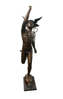 Pamono Bronze Mercury Statue Hermes Art Giambologna> Sculpture