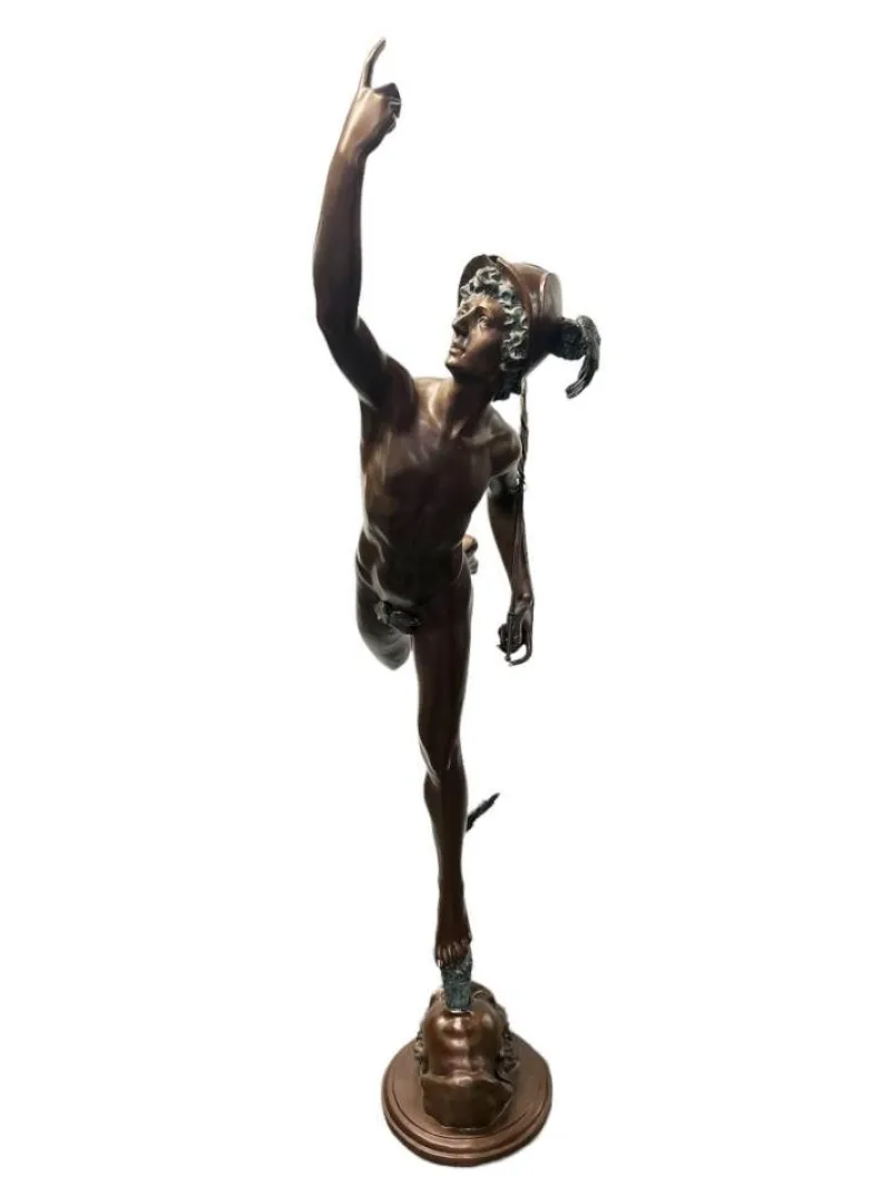 Pamono Bronze Mercury Statue Hermes Art Giambologna> Sculpture