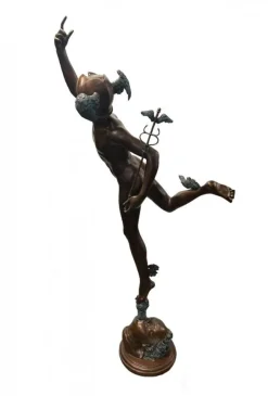 Pamono Bronze Mercury Statue Hermes Art Giambologna><noscript><img width=