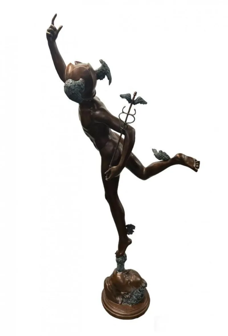 Pamono Bronze Mercury Statue Hermes Art Giambologna> Sculpture