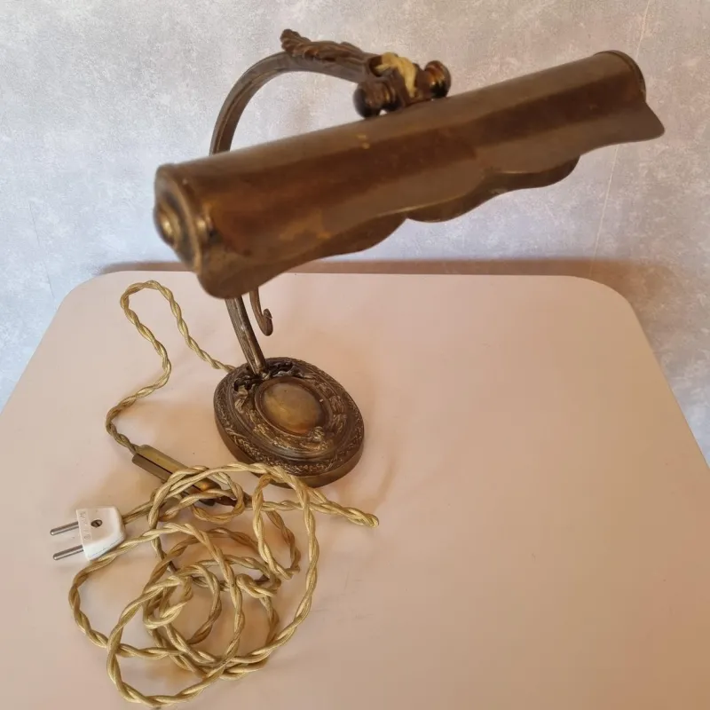 Pamono Bronze Piano or Desk Lamp, Early 1900s> Table Lamps