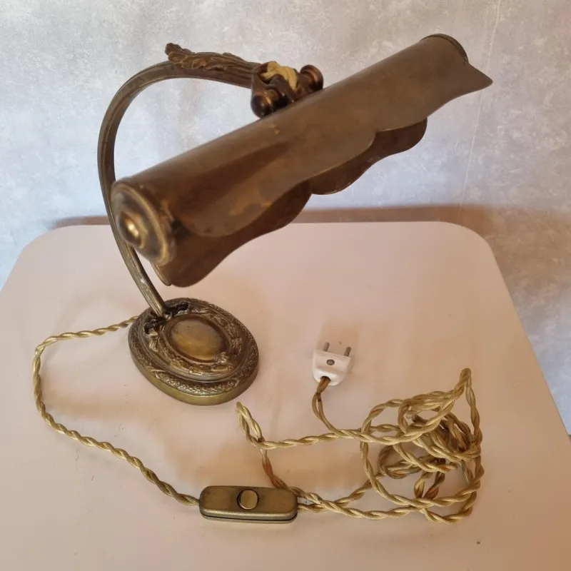 Pamono Bronze Piano or Desk Lamp, Early 1900s> Table Lamps