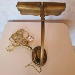 Pamono Bronze Piano or Desk Lamp, Early 1900s><noscript><img width=