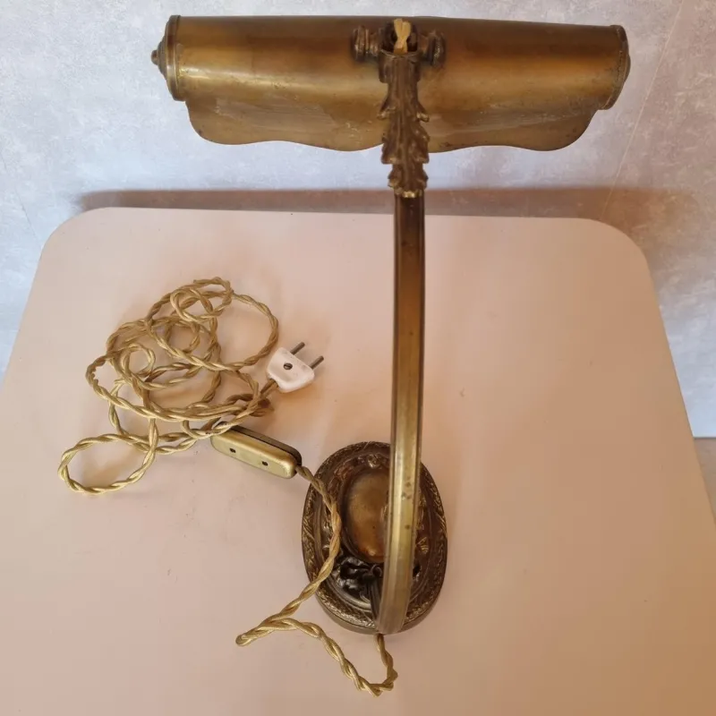 Pamono Bronze Piano or Desk Lamp, Early 1900s> Table Lamps