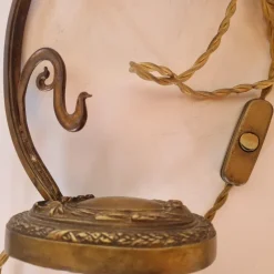Pamono Bronze Piano or Desk Lamp, Early 1900s><noscript><img width=