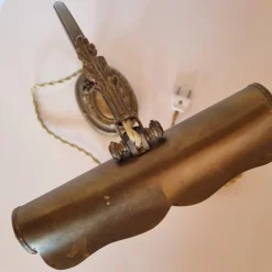 Pamono Bronze Piano or Desk Lamp, Early 1900s><noscript><img width=