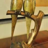 Online Pamono Bronze Sculpture of Lovebirds on Marble Base by Paul Marec