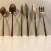Pamono Bronze Serving Set by Sigvard Bernadotte for Scanline, 1950s, Set of 6> Cutlery & Serving Utensils