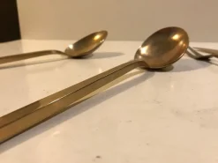 Pamono Bronze Serving Set by Sigvard Bernadotte for Scanline, 1950s, Set of 6><noscript><img width=