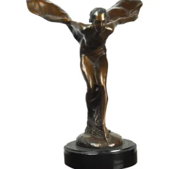 Pamono Bronze Spirit of Ecstasy Statue by Charles Sykes, 1920s> Art Deco|Sculpture