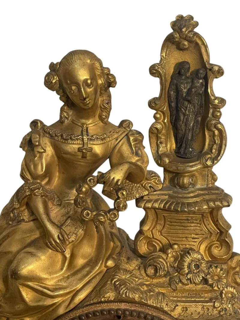 Pamono Bronze Table Clock, France, 19th Century> Clocks