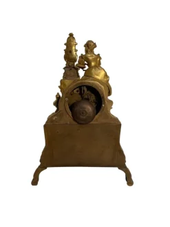 Pamono Bronze Table Clock, France, 19th Century><noscript><img width=