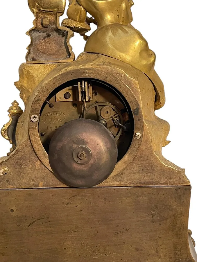 Pamono Bronze Table Clock, France, 19th Century> Clocks