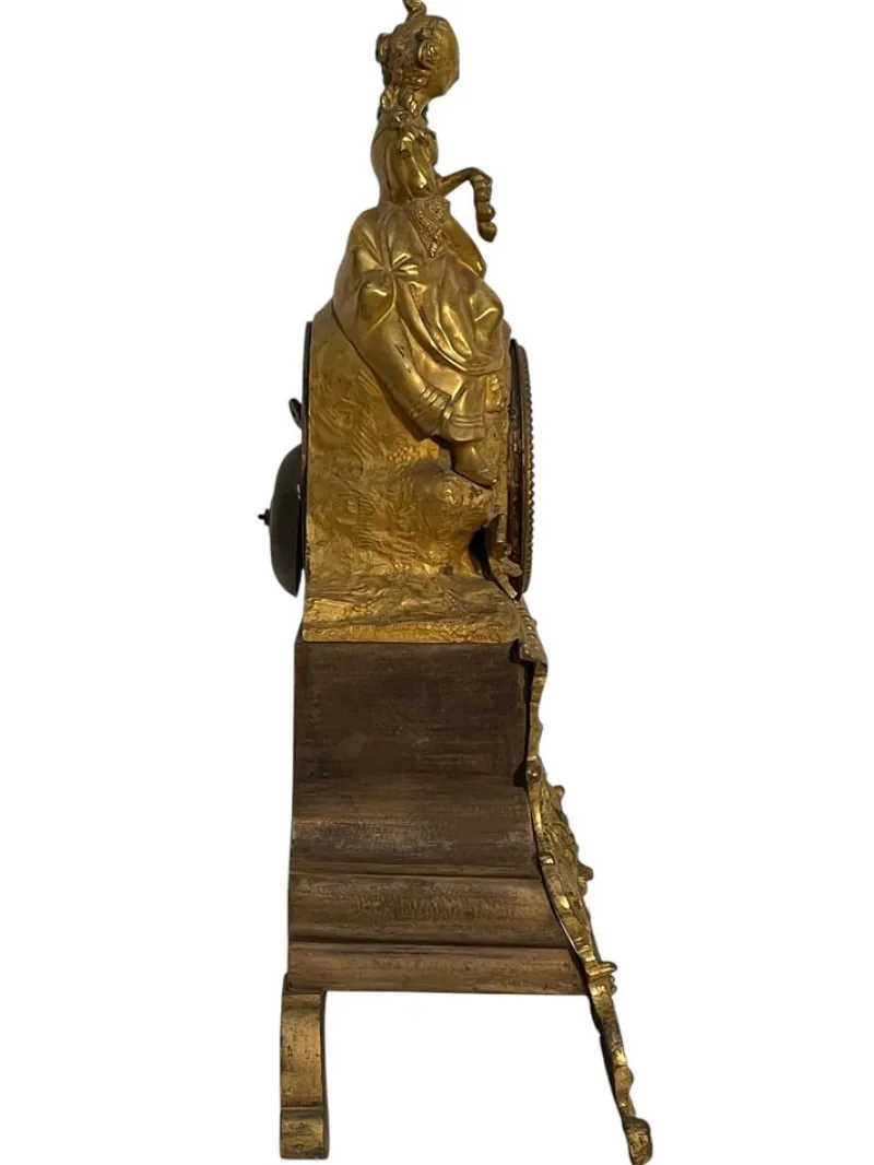 Pamono Bronze Table Clock, France, 19th Century> Clocks