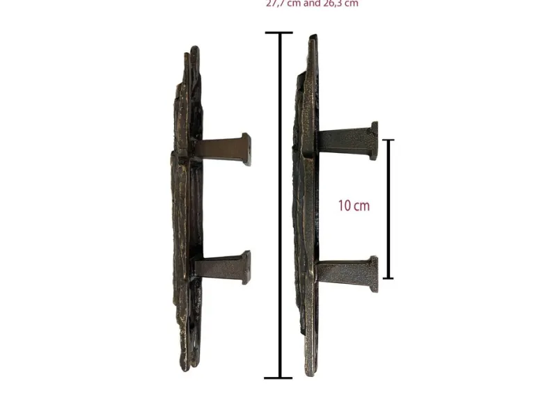 Online Pamono Bronze Tree Bark Push-and-Pull Door Handles, 1970s, Set of 2