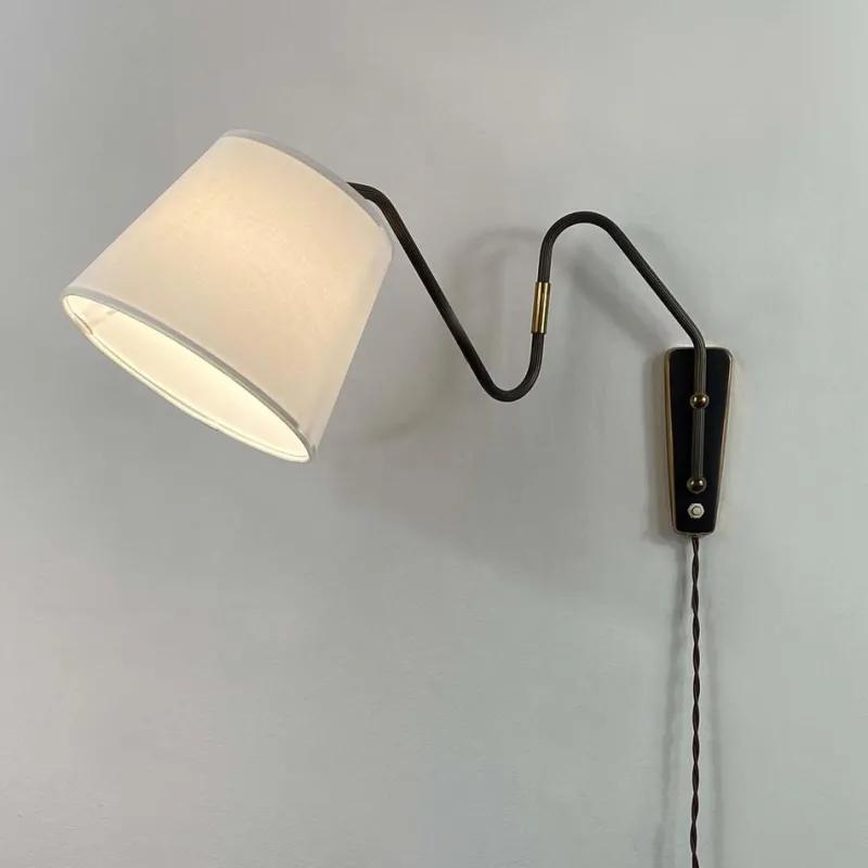 Pamono Bronzed Brass Articulating and Extendable Wall Light attributed to Cosack, 1950s> Wall Lights & Sconces