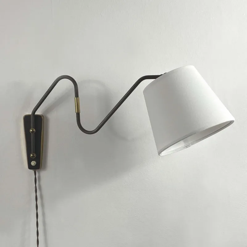 Pamono Bronzed Brass Articulating and Extendable Wall Light attributed to Cosack, 1950s> Wall Lights & Sconces