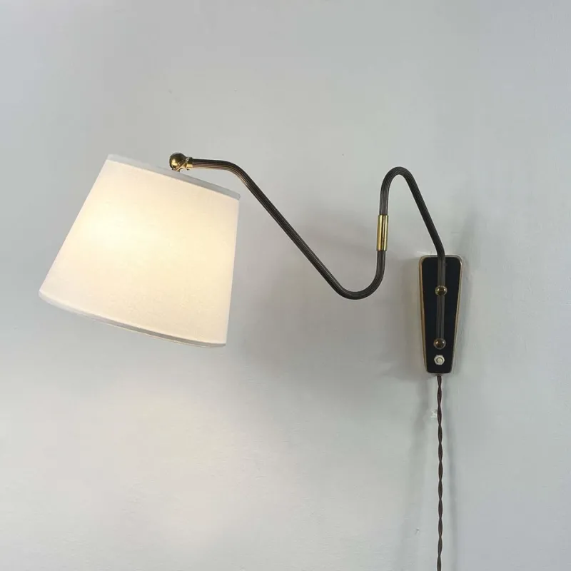 Pamono Bronzed Brass Articulating and Extendable Wall Light attributed to Cosack, 1950s> Wall Lights & Sconces